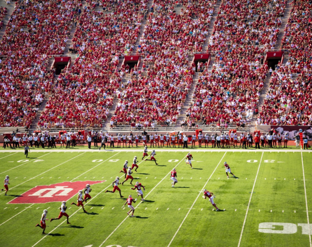 A college football match