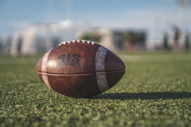 A football on AstroTurf